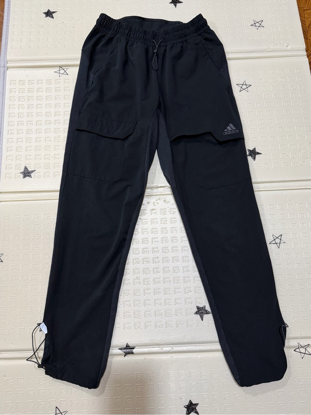 Adidas Black Cargo Track Pants S
